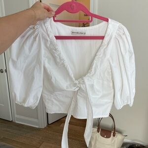 Abercrombie poplin top